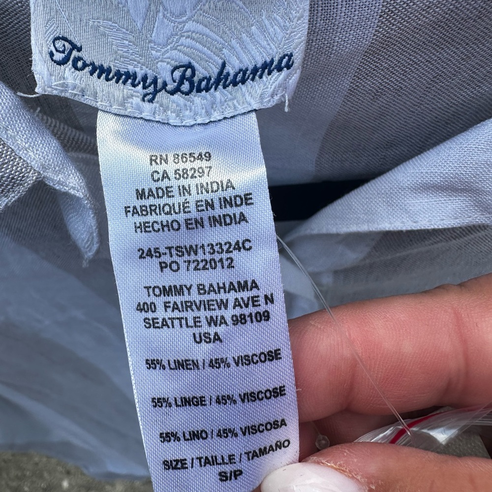 Tommy Bahama Rugby Striped Cover Up Shirt Dress - Picture 3 of 7